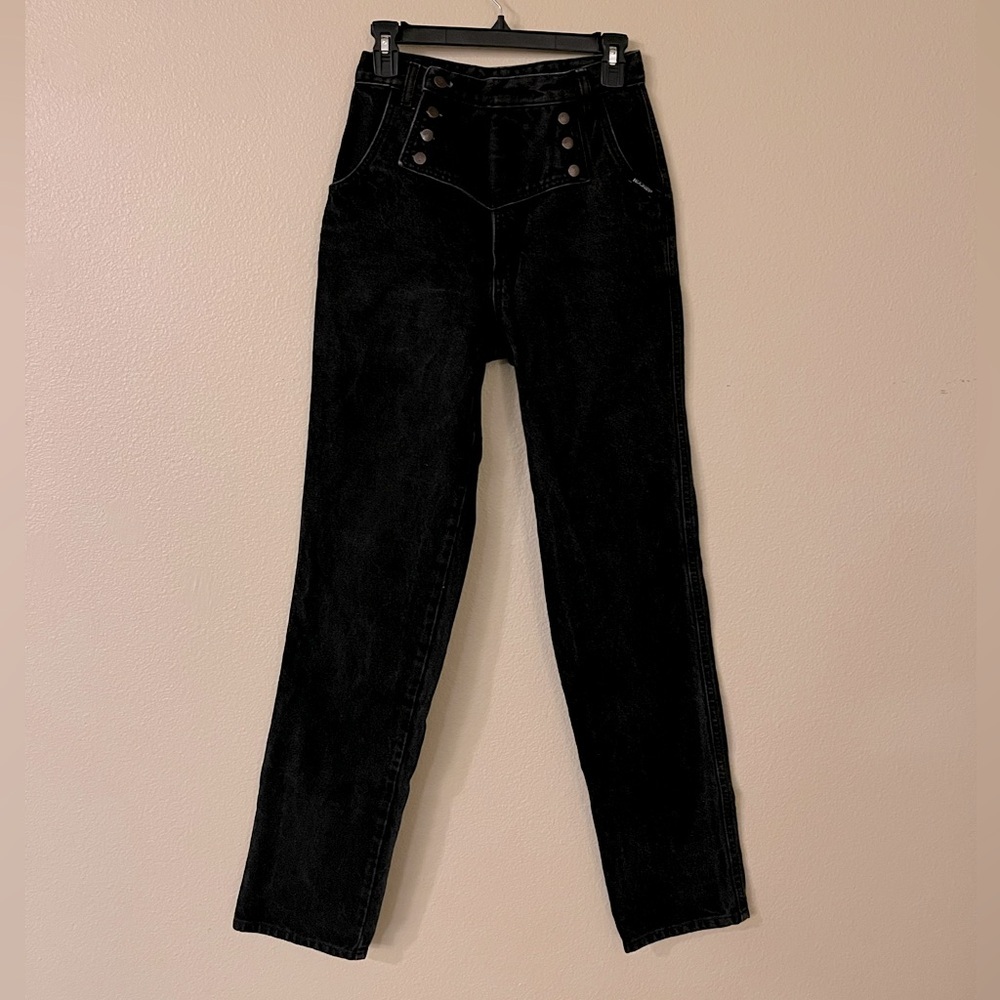 Rockies Vintage Black High Rise Jeans Classic Fit Straight leg